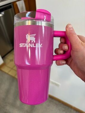 Stanley Hot Pink Insulated Tumbler with Handle